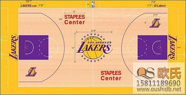 十大NBA篮球场地板